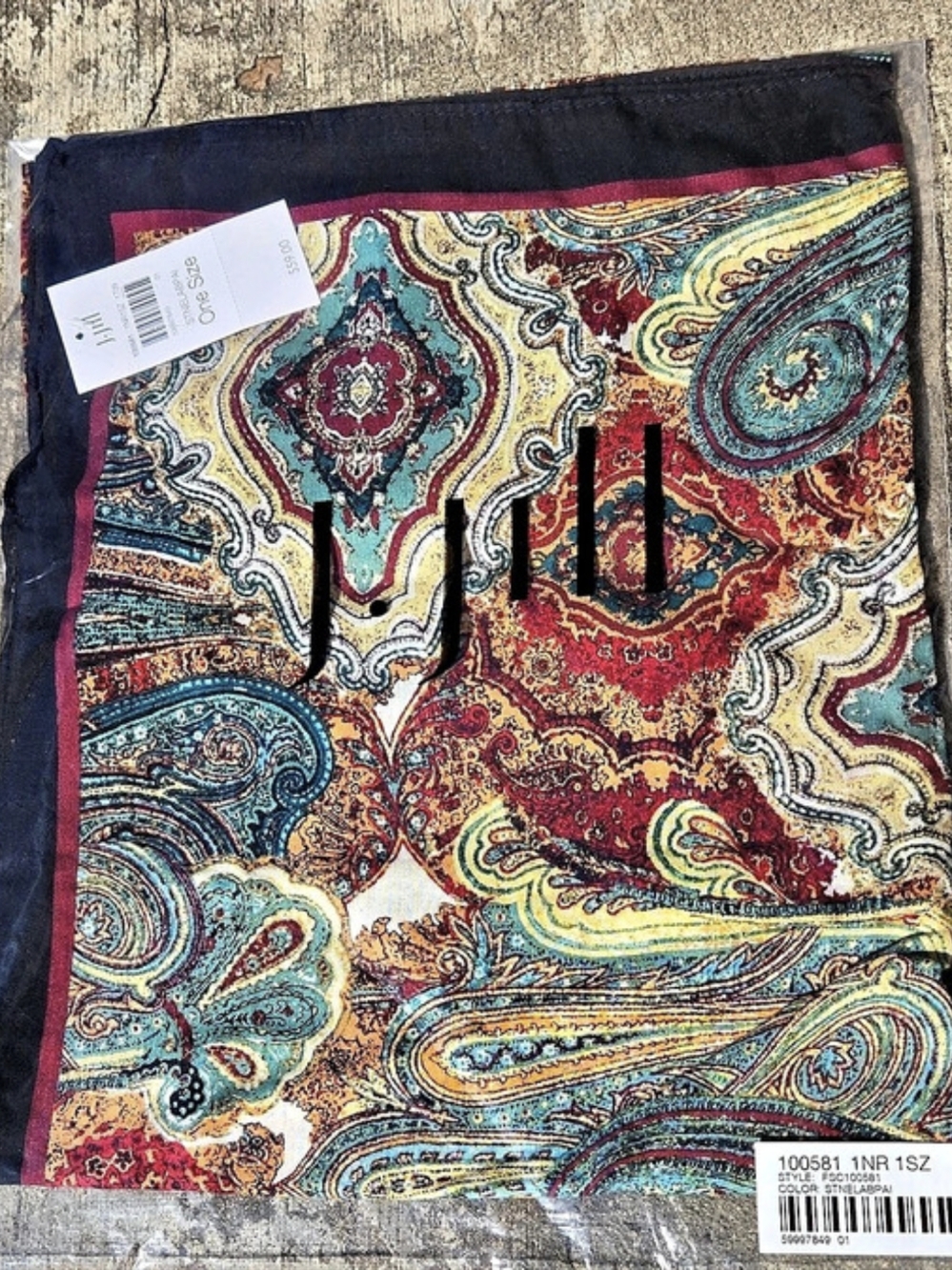 4-J.Jill Scarfs Printed Set Multicolor NWT